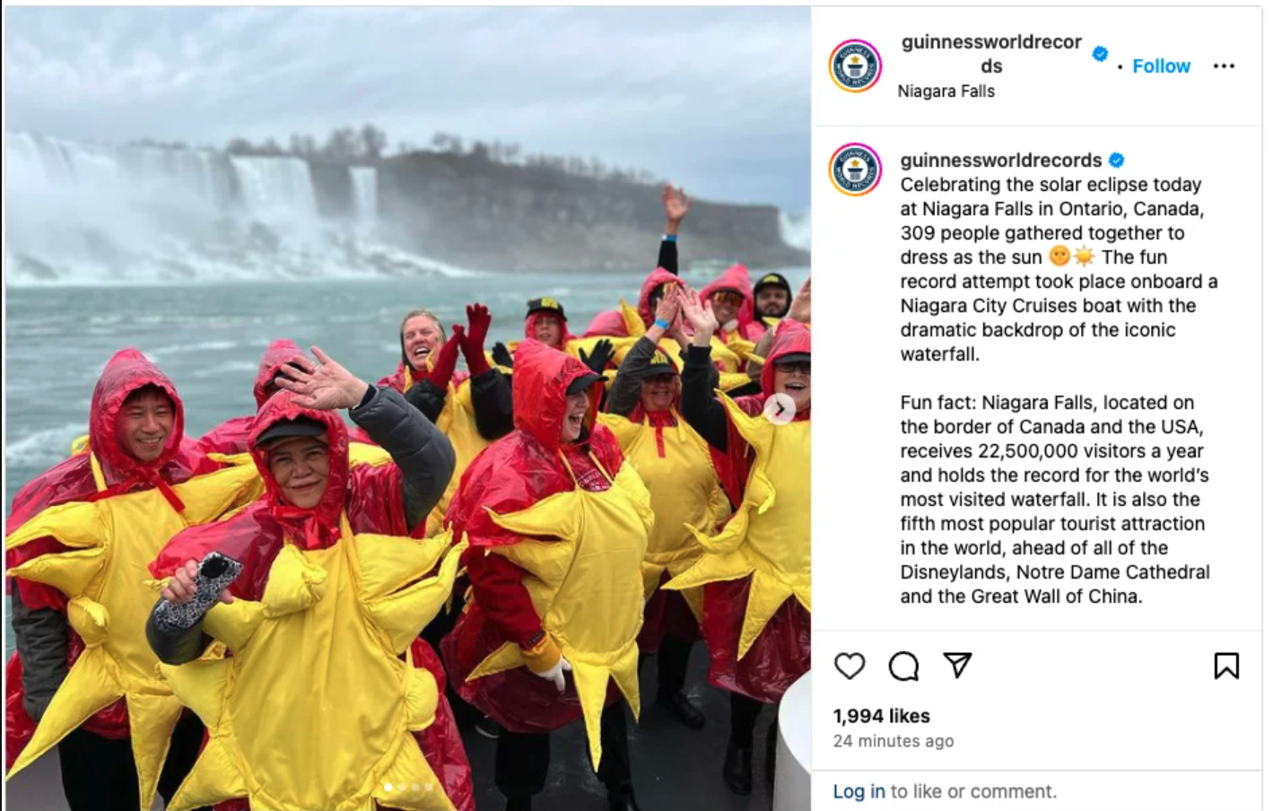 Source: Guinness Book of World Records @guinnessworldrecords